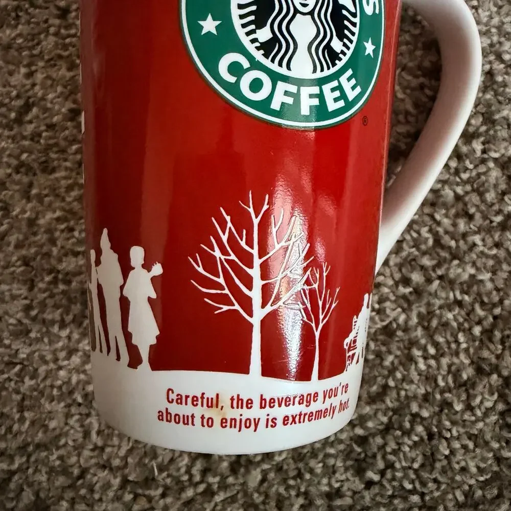 Starbucks 2006 Christmas Mug Carolers Holiday 16oz Grande Cup
